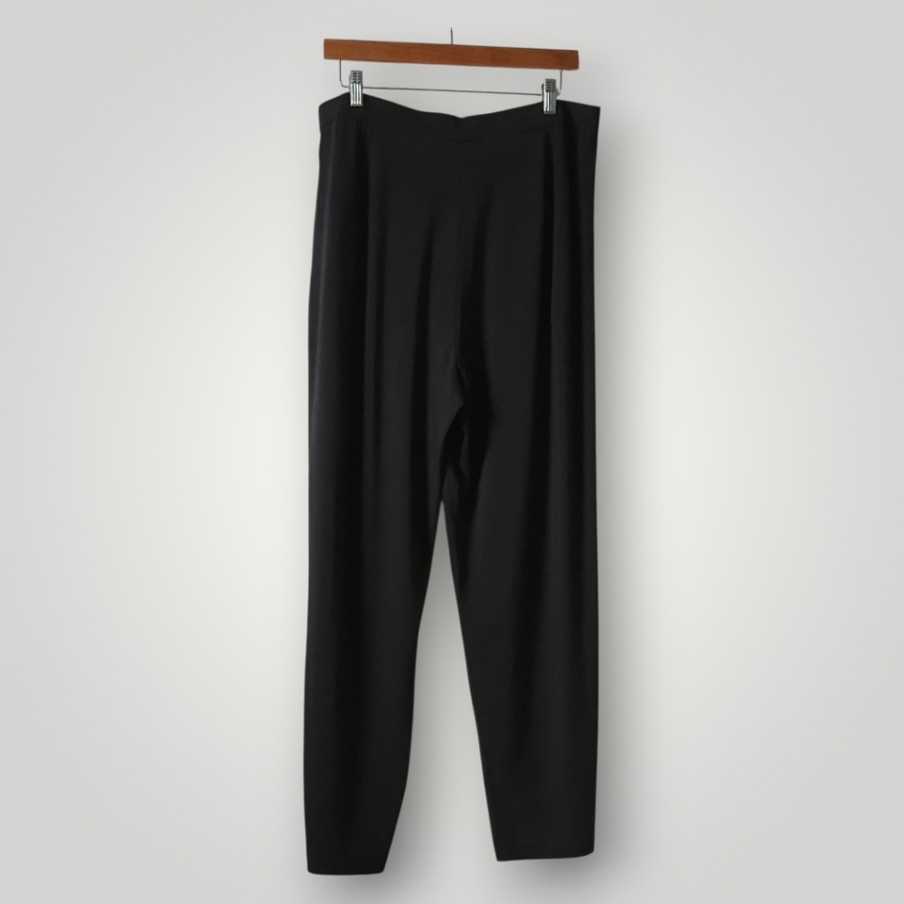 Eileen Fisher Large Gray TENCEL Lyocell Pants Sustainable Quiet Luxury‎ - Picture 4 of 9